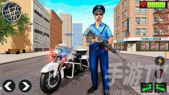 摩托警察追逐