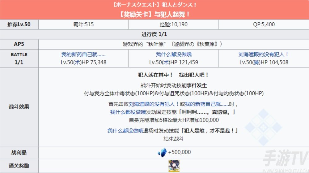 fgofr联动活动奖励关卡配置 桌上游戏默示录攻略大全之奖励副本配置