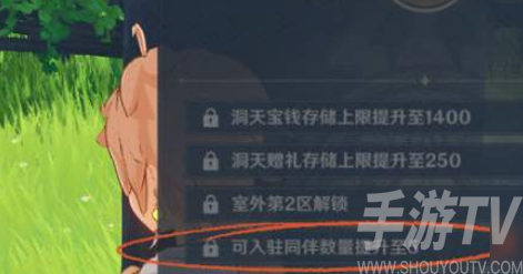 原神洞天能入住几个伙伴 入住伙伴上限是多少