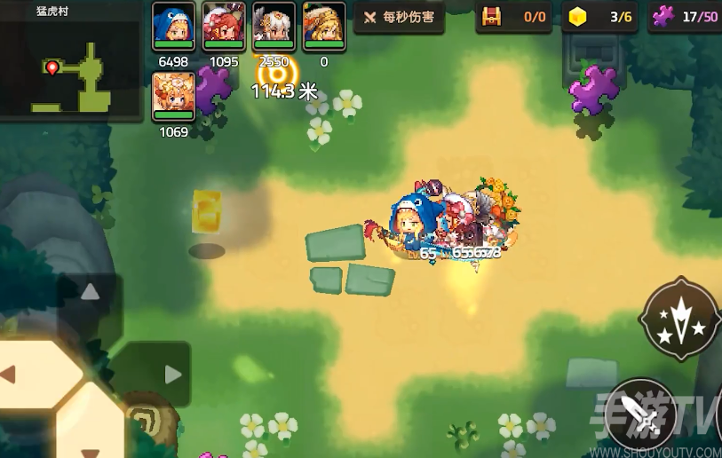 坎公骑冠剑猛虎村怎么回去拿星片 猛虎村回去拿碎片方法