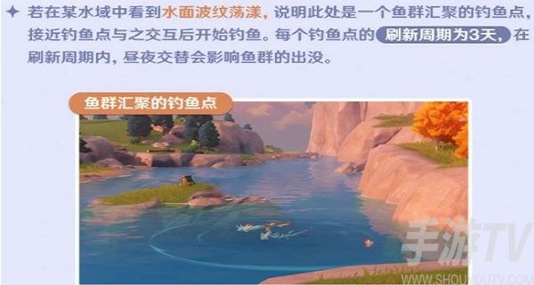 原神钓鱼点鱼群多久更新 钓鱼点位置说明更新时间介绍