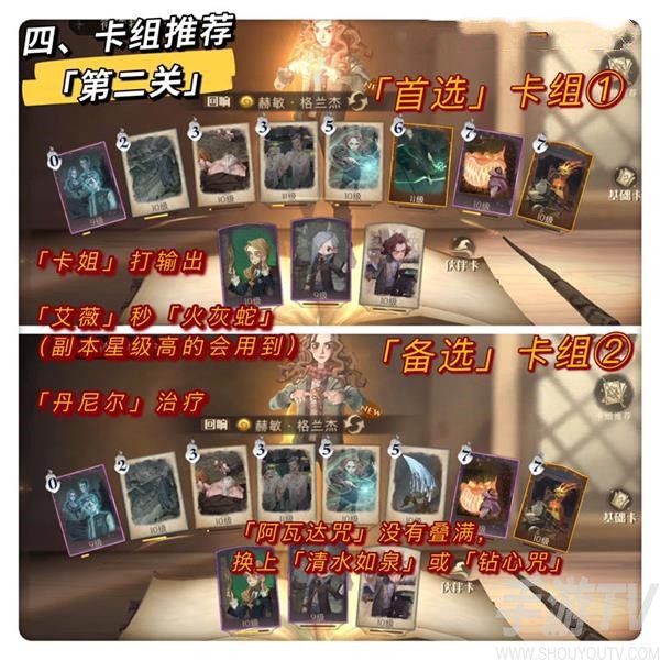 哈利波特魔法觉醒异响之兆第二关通关卡组一览 异响之兆第二关用什么卡组