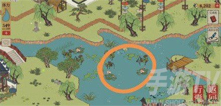 江南百景图长恨歌18朵睡莲在哪 长恨歌18朵睡莲位置一览