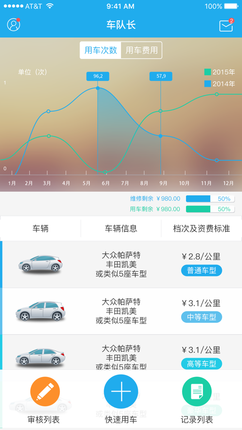 车队长公务用车截图