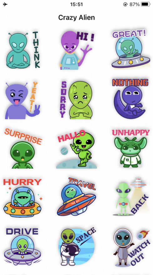 CrazyAlienSticker