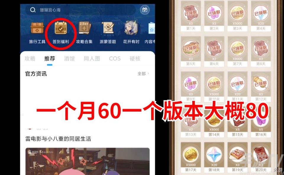 《原神》3.1下半原石获取统计