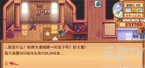 星露谷物语怎么给潘妮修房子-修房子方法