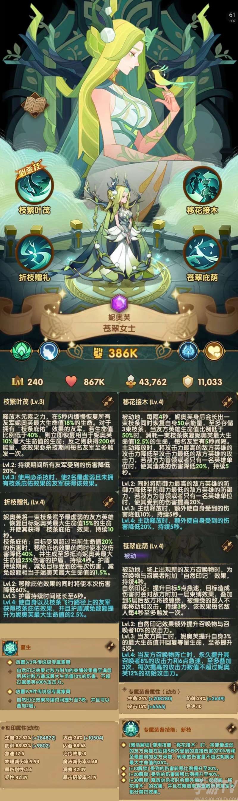 剑与远征妮奥芙技能强度解析