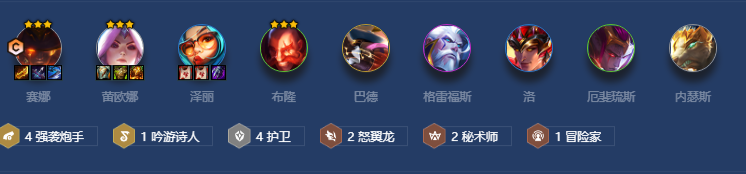 金铲铲之战s7.5怒翼炮手阵容攻略