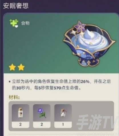 原神莱依拉特殊料理配方一览