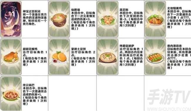原神七圣召唤卡牌图鉴合集