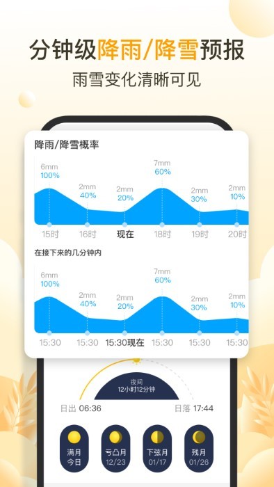 亮推快看天气截图