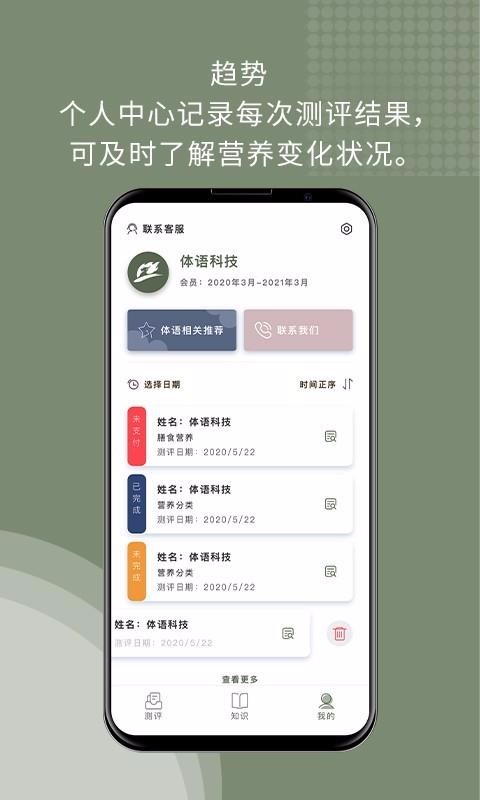 體語營養