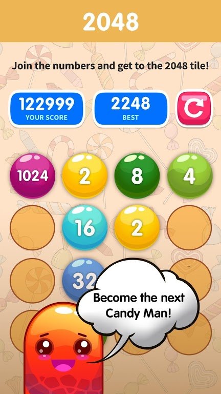 2048糖果爆炸截图