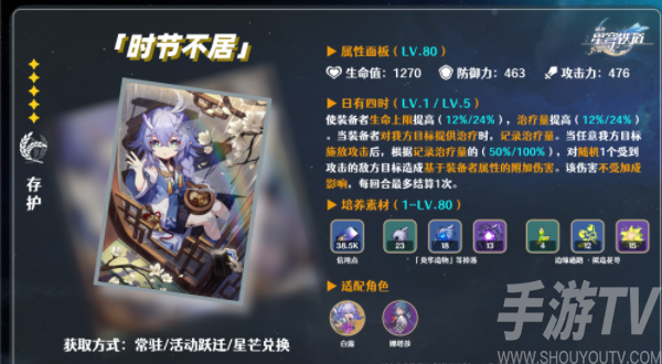 崩壞星穹鐵道五星光錐時節不居測評