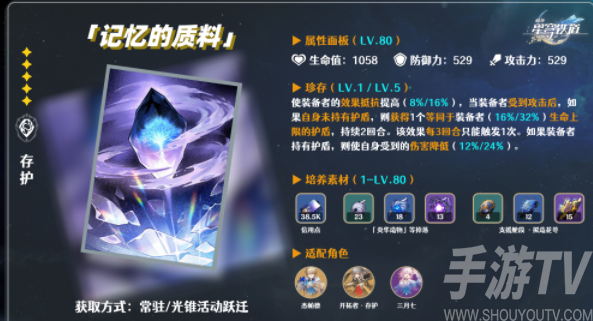 崩壞星穹鐵道五星光錐記憶的質料測評