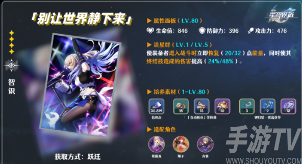 崩壞星穹鐵道四星光錐別讓世界靜下來測評