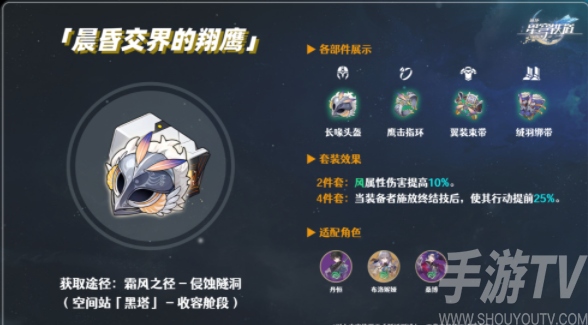 崩壞星穹鐵道遺器套裝晨昏交界的翔鷹強度評測