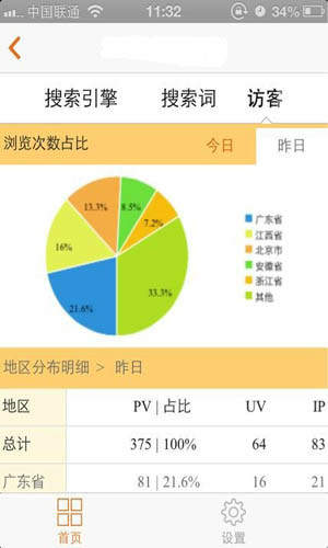 站长统计app截图