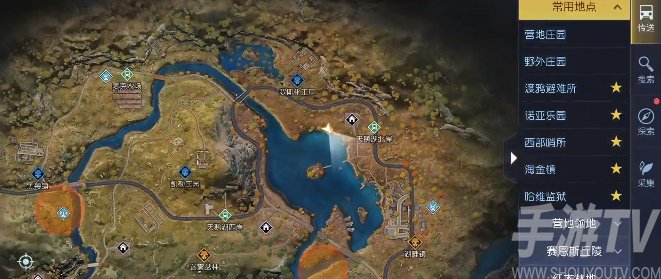 黎明觉醒公路旁藏宝图