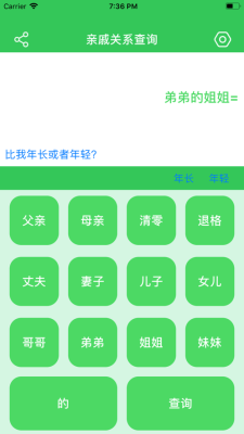 亲戚关系查询