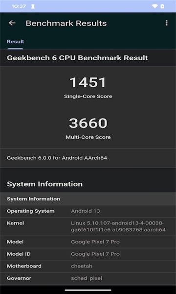 Geekbench6安卓截图