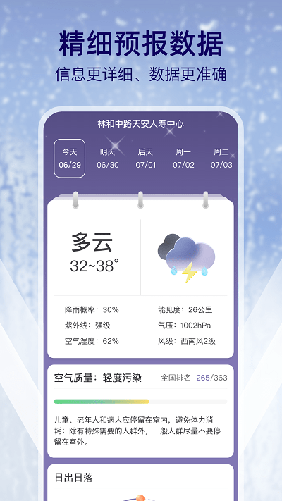 多雨天气预报