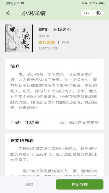 春天小说截图