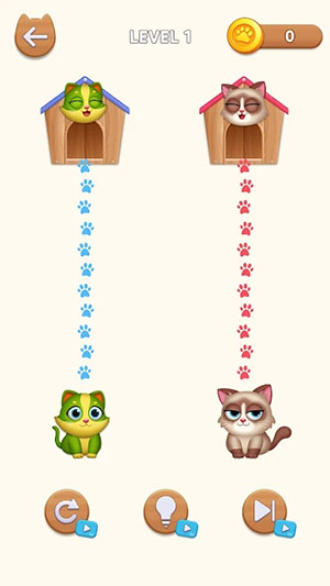 猫咪冲刺画线到家截图
