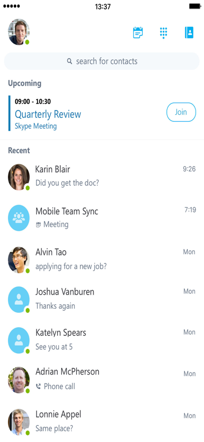 skype安卓8.15.0.339截图