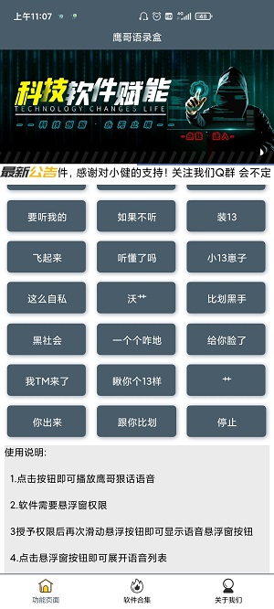 鹰哥语音包截图