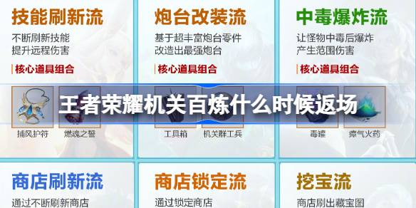 王者榮耀機關百煉什麼時候返場 機關百煉升級返場活動介紹