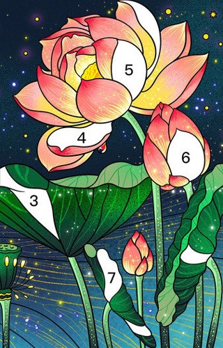 樂塗數字填色