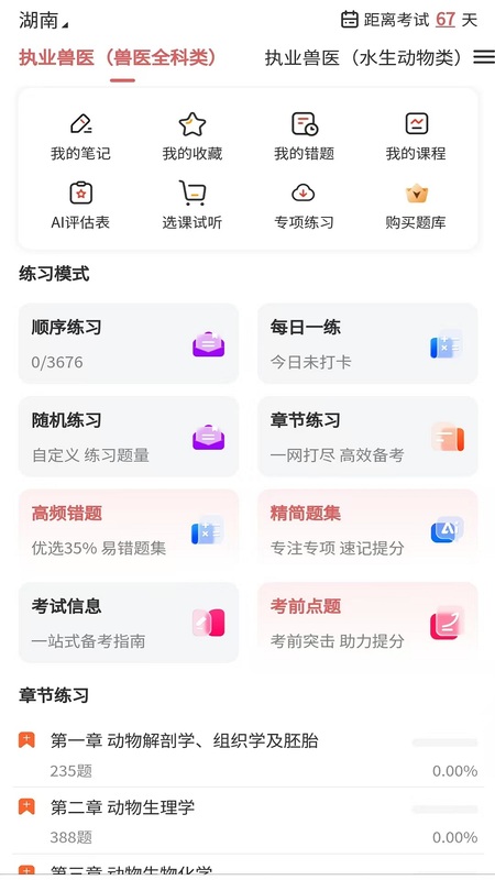 执业兽医题库网截图