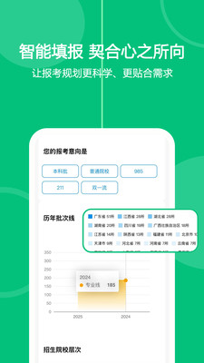 艺考生志愿填报截图