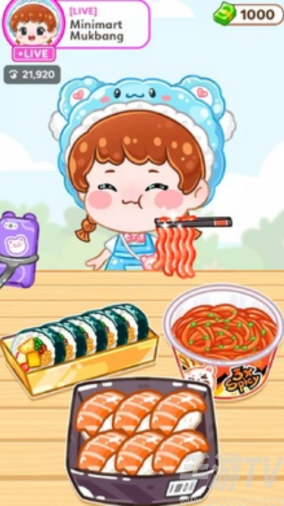 吃播女孩