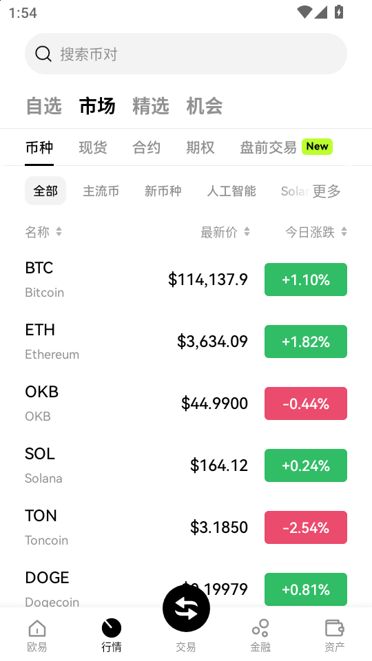 欧交易所app最新版