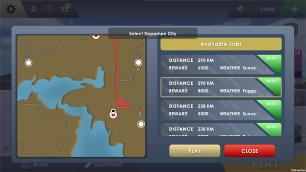 巴士模拟器极限道路