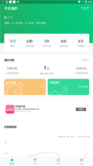 今日油价app