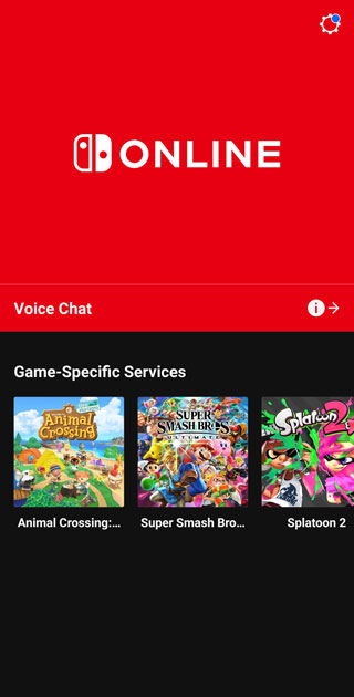 Nintendo Switch Online app