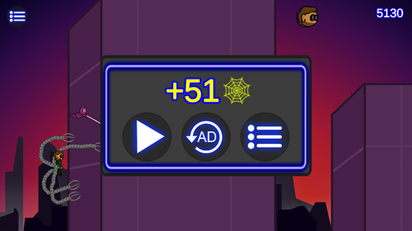 蜘蛛小子摇摆射击