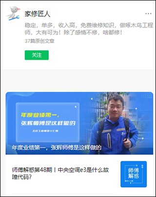 啄木鸟维修师傅