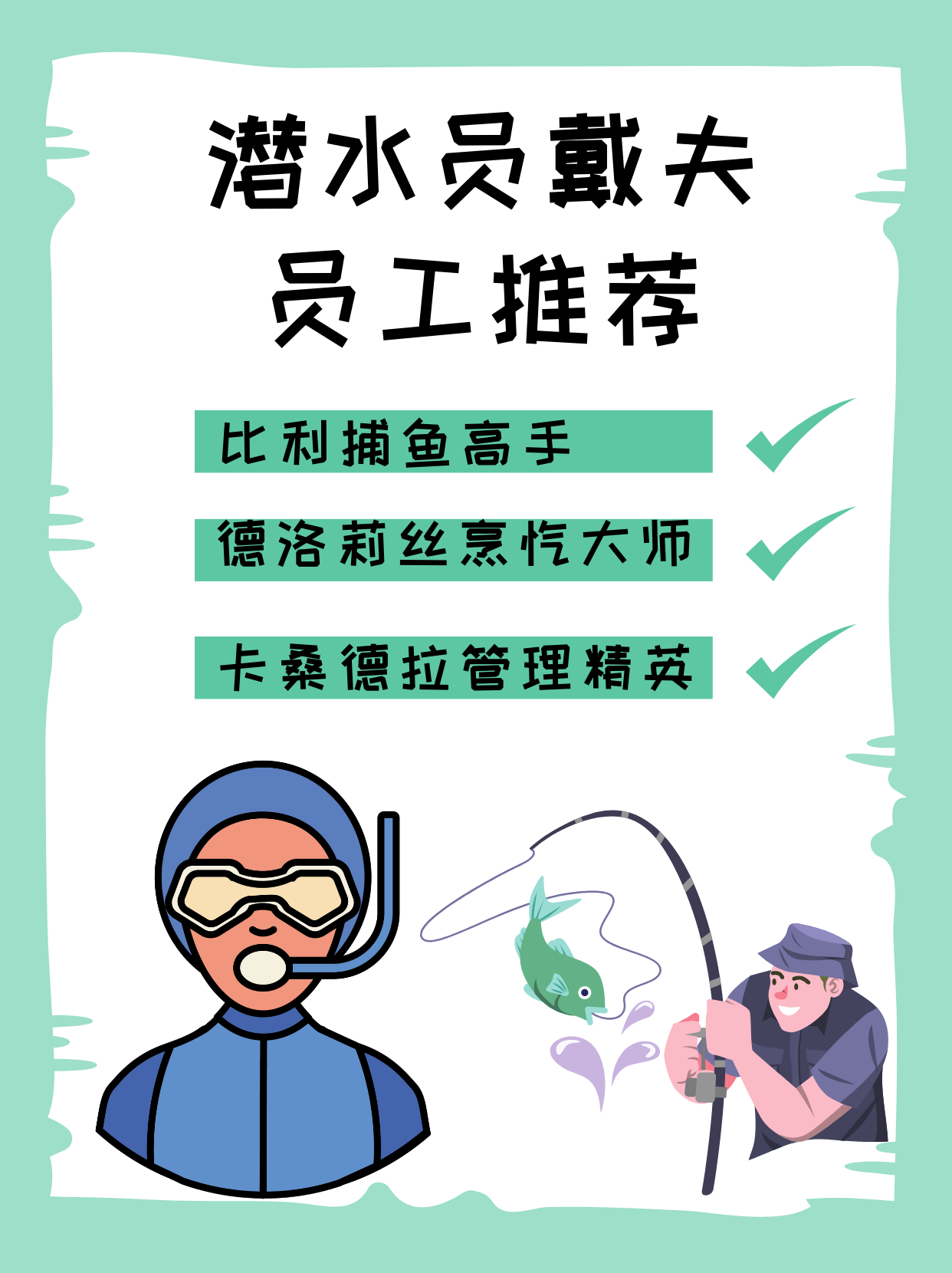 潜水员戴夫员工最佳配置方案