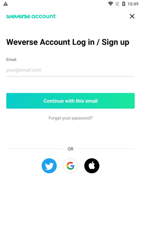 黑色Weverse
