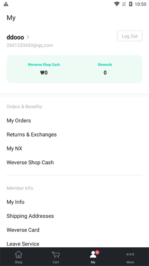 黑色Weverse