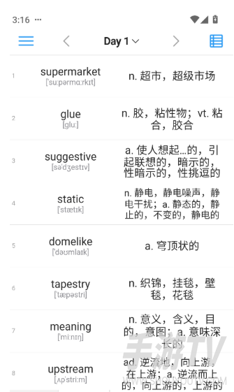 list背单词